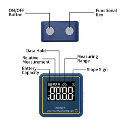 Цифровий кутомір (інклінометр) на магнітній основі MINI (4х90°) PROTESTER 5347 купити