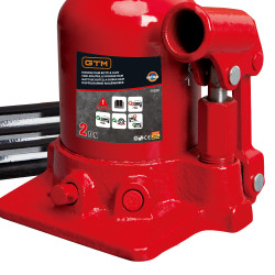Домкрат гідравлічний пляшковий 2т GTM TF0202 двоштоковий - фото №4 Домкрат гідравлічний пляшковий 2т GTM TF0202 двоштоковий замовити
