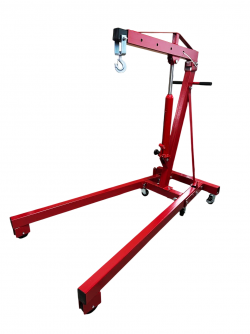 Кран гідравлічний підкатний складний 2т для зняття двигуна фото