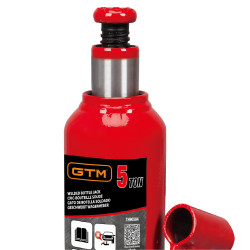 Домкрат гідравлічний 5т GTM Т90504S пляшковий одноштоковий в кейсі - фото №3 Домкрат гідравлічний 5т GTM Т90504S пляшковий одноштоковий в кейсі в Україні