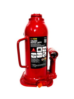 Домкрат гідравлічний 12т GTM TH91204 пляшковий одноштоковий фото