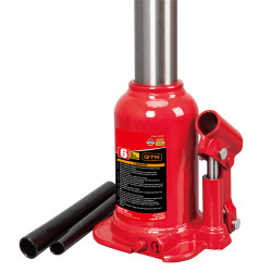 Домкрат гідравлічний пляшковий 6т GTM TF0602 двоштоковий заказать