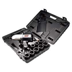 Пневмогайкокрут 3/4&quot; 1153 Нм 4500об/хв з набором головок 26-38мм в Україні