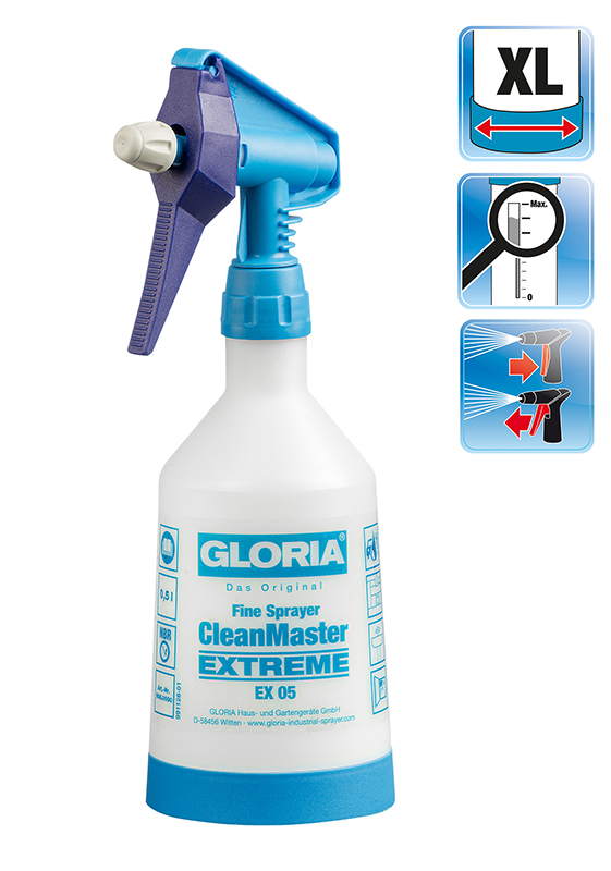 Обприскувач ручний 0,5л CleanMaster Extreme EX05 для клінінгу
