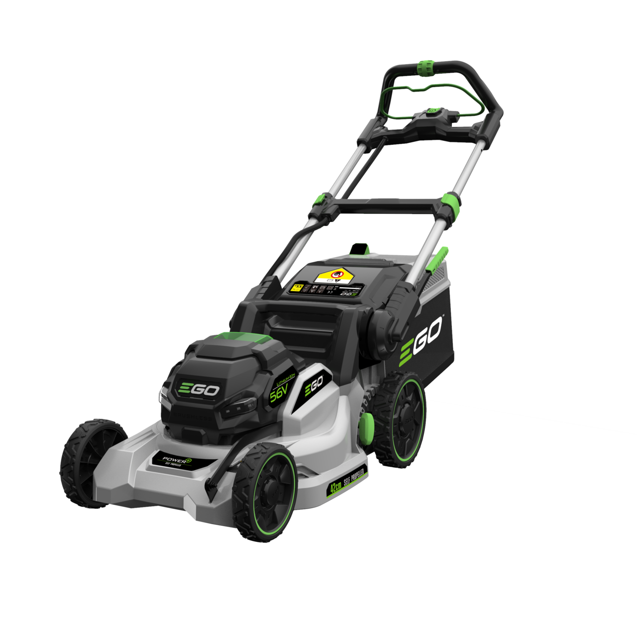 Газонокосарка акум. LM1702E-SP KIT, 56В, ширина зрізу 42см, самохідна, акум. 4А*год + зарядний пристрій - Фото 1 Газонокосарка акум. LM1702E-SP KIT, 56В, ширина зрізу 42см, самохідна, акум. 4А*год + зарядний пристрій