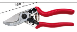 Секатор 185мм, косий зріз, гілки до 20мм, змінні леза, легкий