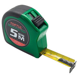 Рулетка професійна 5 м*19 мм TOPTUL IAAD1905 купити