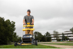 Газонокосилка аккумуляторная самоходная бесщёточная DeWALT DCMWSP156W2 заказать