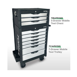 Ящик для инструмента 3 секции BUMPER SERIES (черный) TOPTUL TBAP0307 в Украине