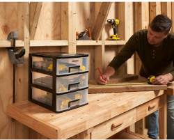 Органайзер вертикальний із трьома висувними відділеннями STANLEY STST40712-1 в Україні