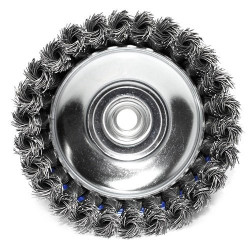 Щетка чашечная прямая S&R 125 мм, стальная плетенная проволока заказать