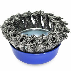 Щетка чашечная прямая S&R 65, стальная плетенная проволока в Украине