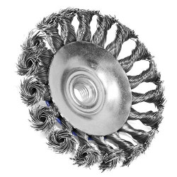 Щетка коническая S&R 100 мм, стальная плетенная проволока в Украине