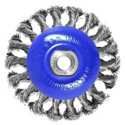 Щетка коническая S&R 100 мм, стальная плетенная проволока заказать