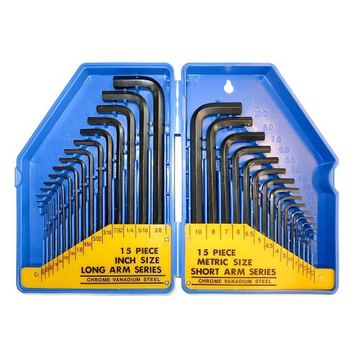 Набор шестигранных ключей S&R HX 30шт в пластиковом кейсе