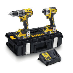 Набір з двох інструментів безщіткових DeWALT DCK266P2+DCB184 купить