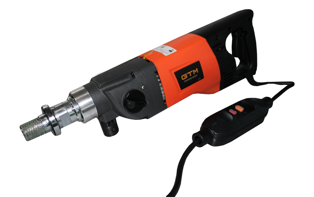 Дриль алмазна ручна з мікроударом DK-160/2PD 1,9 кВт 1080/2160об/хв
