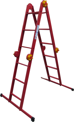 Драбина-трансформер 4*3сх. 0,9-3,3м сталева