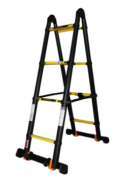 Драбина-трансформер телескопічна 2*4сх 0,9-3,4м анодований алюміній фото