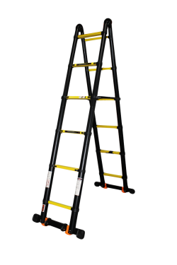 Драбина-трансформер телескопічна 2*6сх 1,0-5,0м анодований алюміній