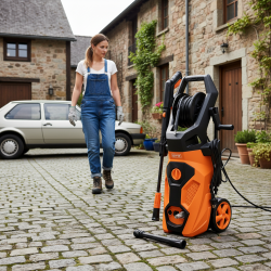 Мийка в/т LT505, тиск - 120/170бар, прод 7,5л/хв, шланг 8м, алюм. помпа акция