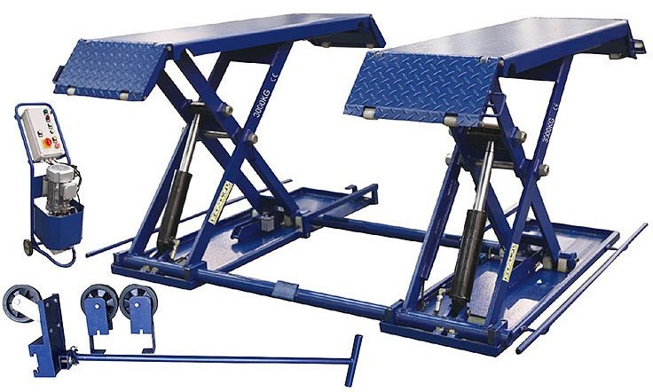 Підйомник гідравлічний підкатний 3т ел.