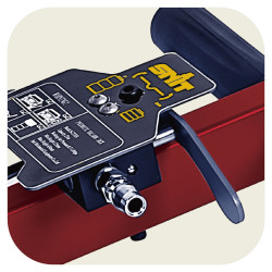 Пневмодомкрат 2т 125-430мм коротка ручка,  мак.тиск-6атм, посилені подушки заказать