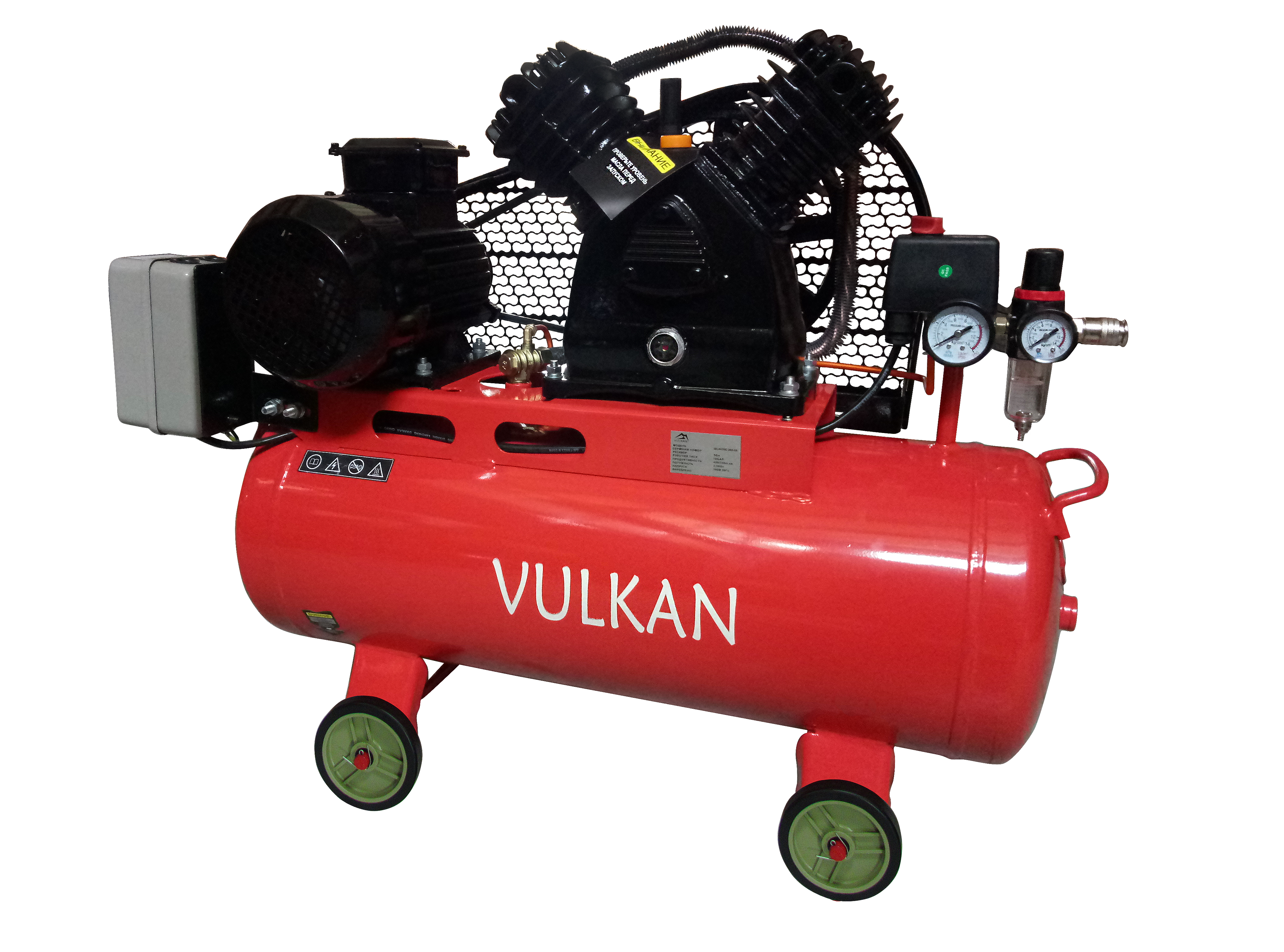 Компресор рес-50л 420/340л/хв 2,2кВт 10бар 380В 2 циліндра IBL2070E-380-50