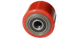 Колесо до роклі 80*60мм PU (поліуретан) червоне в Україні