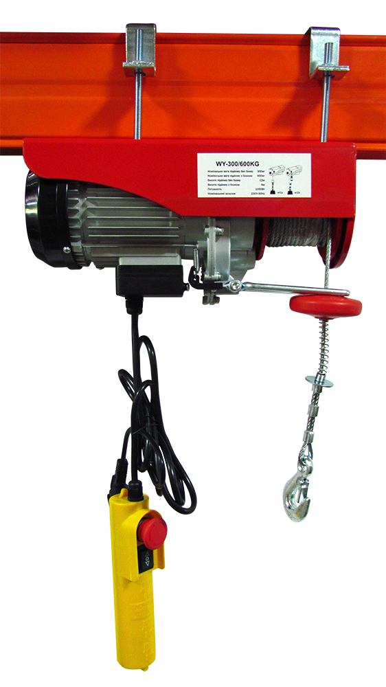 Електроталь тросова 400кг/12м 800кг/6м 1,3 кВт
