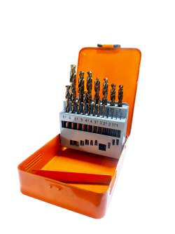 Набір свердел п/м HSS-CO 1-10мм*0,5мм 19шт коробка метал купить