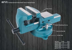 Лещата слюсарні 125мм чавунні поворотні PROFI не дорого