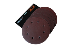 Шліфкруг з отв. 180мм Р-80, липучка, (5шт.) для шліфмаш. SZS-180L (жираф) - фото №3 Шліфкруг з отв. 180мм Р-80, липучка, (5шт.) для шліфмаш. SZS-180L (жираф) в Украине