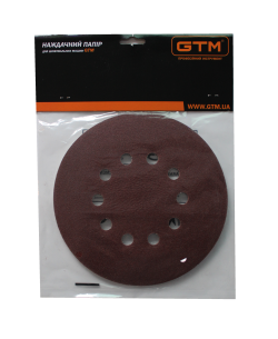 Шліфкруг з отв. 215мм Р-100, липучка, (5шт.) для шліфмаш. SZL-225FV-2 (жираф) купить