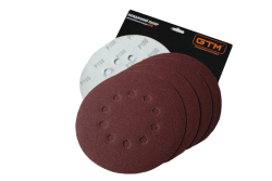 Шліфкруг з отв. 215мм Р-100, липучка, (5шт.) для шліфмаш. SZL-225FV-2 (жираф) в Украине