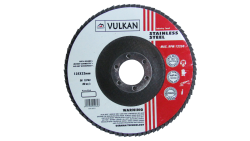 Круг пелюстковий тарілчастий 125*22 P-120 нерж.