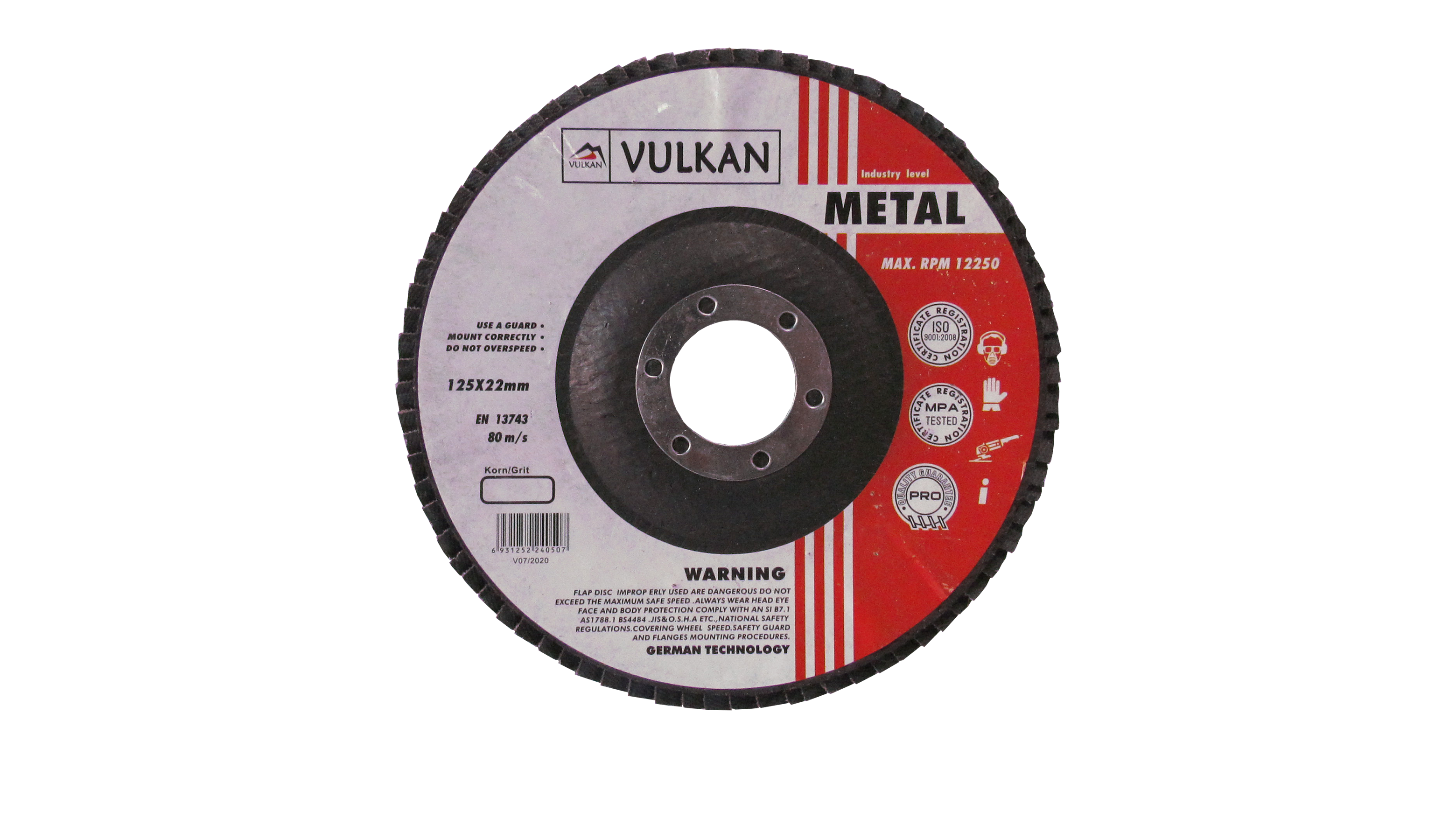 Круг пелюстковий тарілчастий 125*22 Р-40 конич. серії Profi (UA) - Фото 1 Круг пелюстковий тарілчастий 125*22 Р-40 конич. серії Profi (UA)