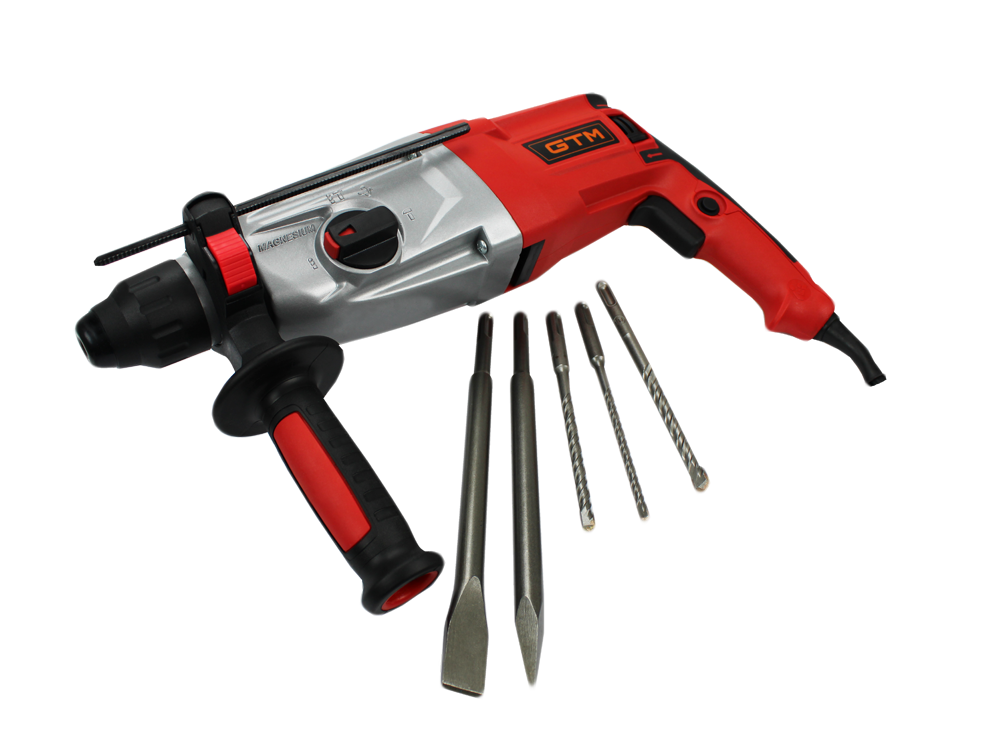 Перфоратор + RH28/850EV 3,2Дж, 850Вт, 6-28мм, 3реж.