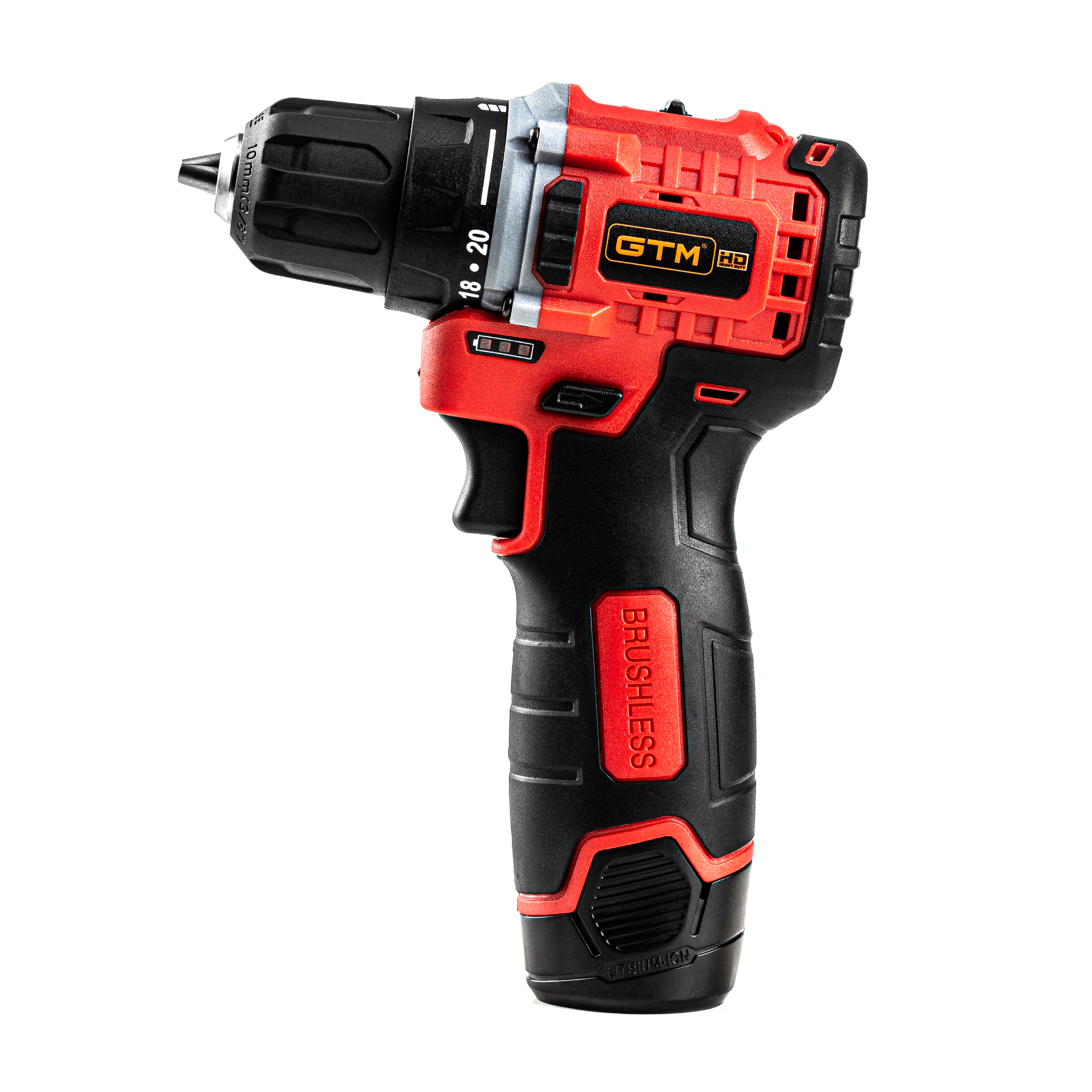 Аккумуляторный бесщеточный шуруповерт GTM DS12/38BL + 2 АКБ и ЗУ в кейсе - Фото 1 Аккумуляторный бесщеточный шуруповерт GTM DS12/38BL + 2 АКБ и ЗУ в кейсе