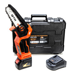 Пила ланцюгова акум. CS18/127BL, 18В, шина 5&quot;/12,7см, +акум. 4Аг, зарядний пристрій GTM замовити