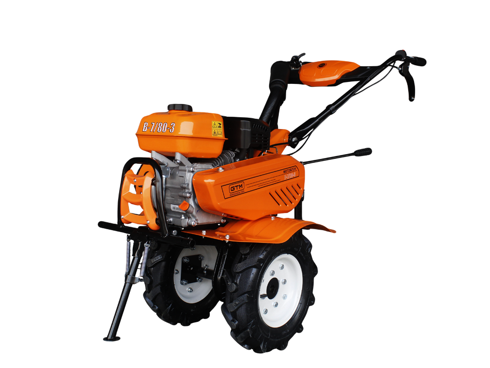 Мотоблок бенз. B-7/80-3; 7к.с., ширина фрези 50/80см, передач 2вперед/1назад, колеса 8" - Фото 1 Мотоблок бенз. B-7/80-3; 7к.с., ширина фрези 50/80см, передач 2вперед/1назад, колеса 8"