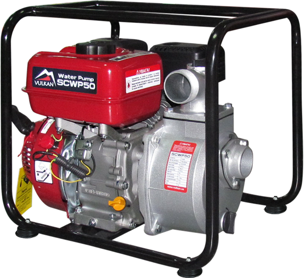 Мотопомпа рукав 50мм, 30м3/год, підйом 25м, чиста вода, SCWP50