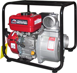 Мотопомпа рукав 75мм, 55м3/рік, підйом 30м, чиста вода, SCWP80