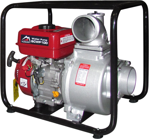 Мотопомпа рукав 100мм, 85м3/рік, підйом 30м, чиста вода, SCWP100