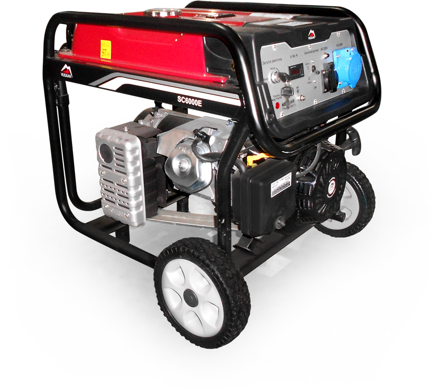 Генераторна установка SC6000E-II 1ф 5,0 кВт, ел.старт, бак-25л, колеса