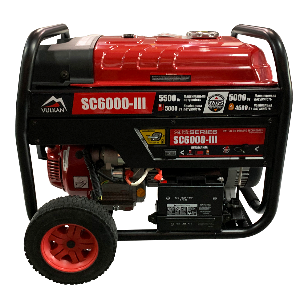 Генератор газобензиновий 5 кВт Vulkan SC6000-III  - Фото 1 Генератор газобензиновий 5 кВт Vulkan SC6000-III
