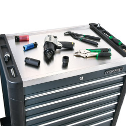 Візок з інструментом (BUMPER SERIES) 7 секцій 340од. сірий TOPTUL GE-34029 в Україні