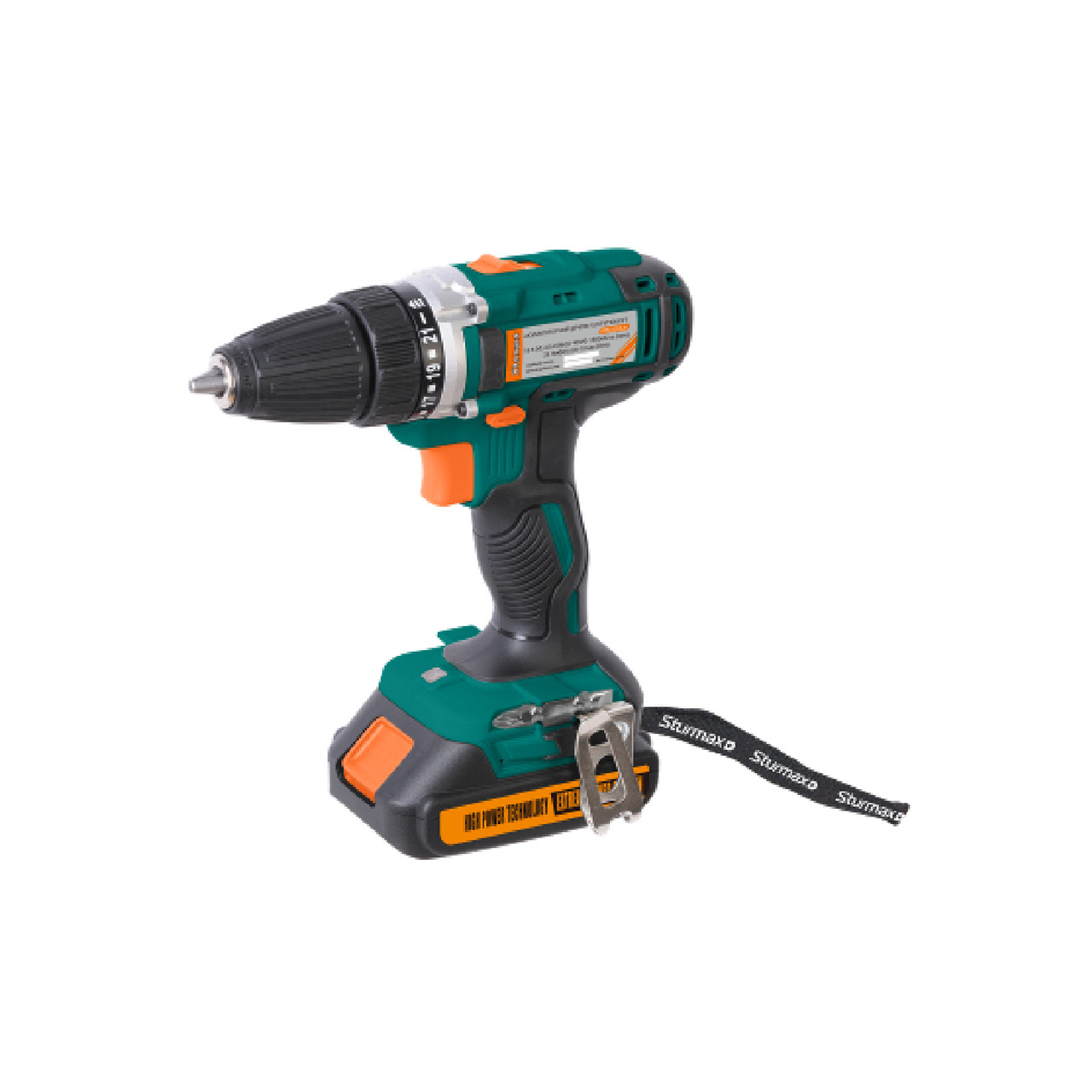 Шурупокрут акумуляторний 18В Sturmax CDM3218LB 