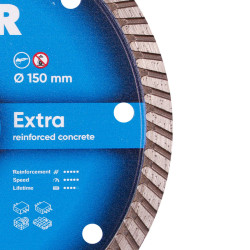 Круг алмазный отрезной Turbo 150x2,2x9x22,23 Extra - фото №3 Круг алмазный отрезной Turbo 150x2,2x9x22,23 Extra в Украине