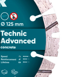 Круг алмазный отрезной 1A1RSS/C3 125x2,2/1,4x11x22,23-10-HIT Technic Advanced купить